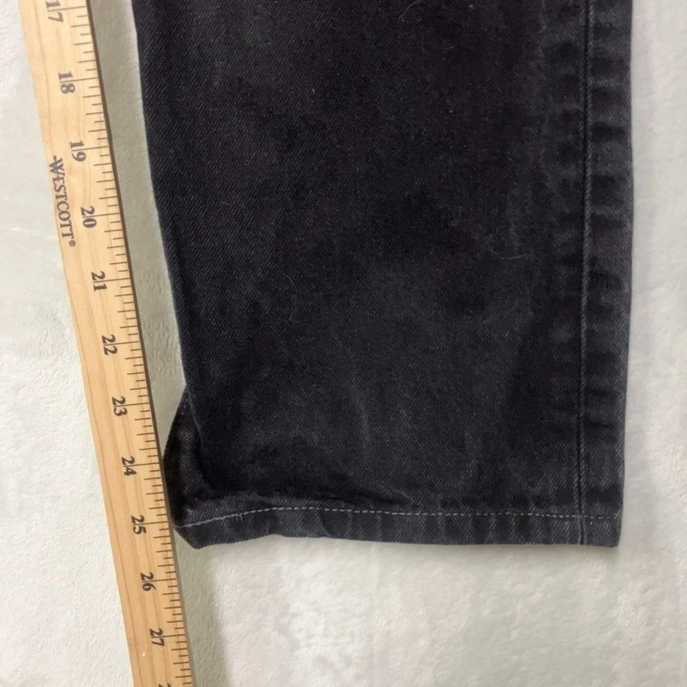 Levi's 501 Jeans Men 32x33 (Fit 32x25) Black Straight Denim Button Fly Vtg Style